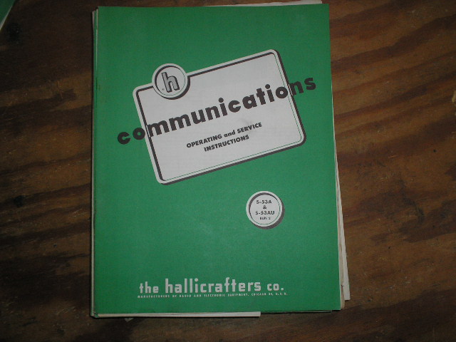S-53A S-53AU Run-2  Operator Service Instruction Manual  